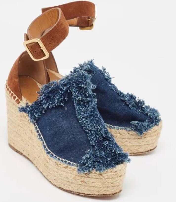 Chloé Pre-owned Denim sandals Blue Dames