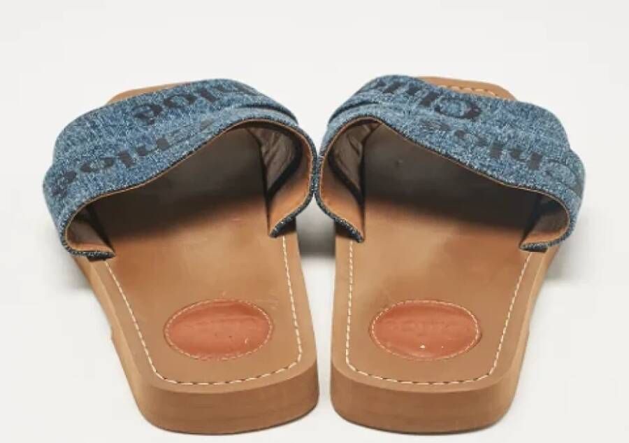 Chloé Pre-owned Denim sandals Blue Dames