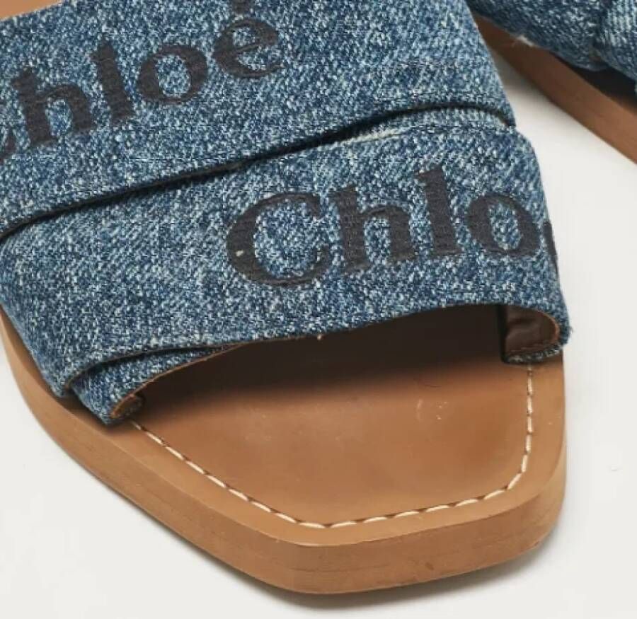 Chloé Pre-owned Denim sandals Blue Dames