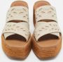 Chloé Pre-owned Denim sandals Gray Dames - Thumbnail 3