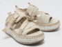 Chloé Pre-owned Fabric sandals White Dames - Thumbnail 4