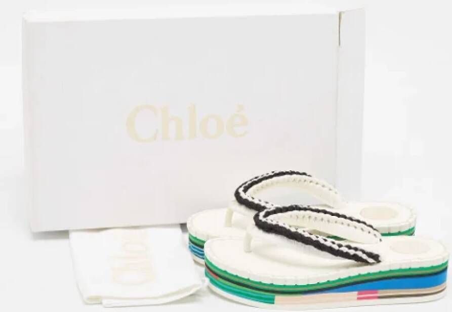 Chloé Pre-owned Fabric sandals White Dames