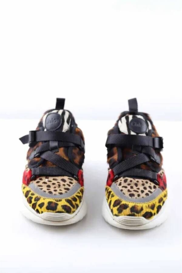 Chloé Pre-owned Faux Fur sneakers Multicolor Dames