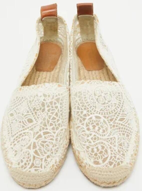 Chloé Pre-owned Lace flats White Dames