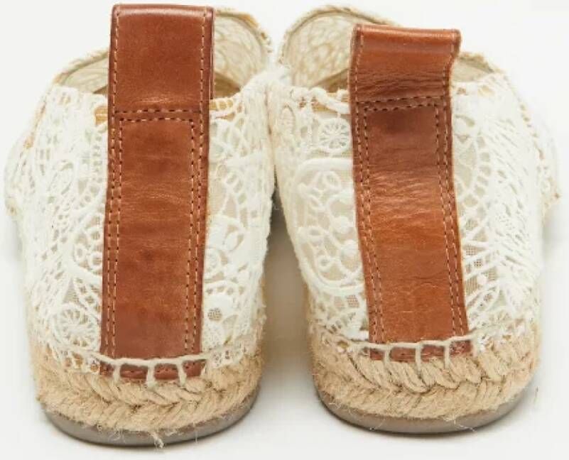 Chloé Pre-owned Lace flats White Dames