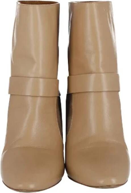 Chloé Pre-owned Leather boots Beige Dames