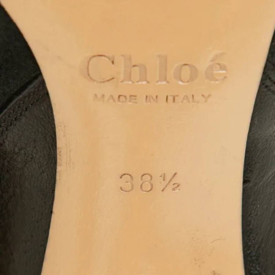 Chloé Pre-owned Leather boots Black Dames