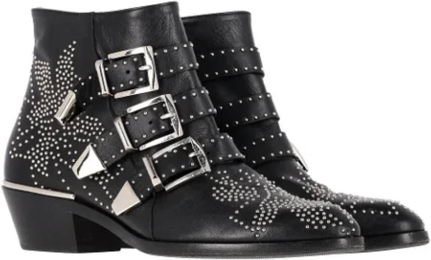 Chloé Pre-owned Leather boots Black Dames