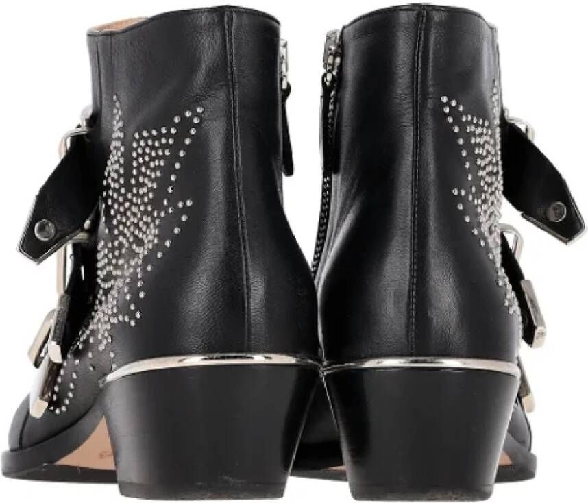 Chloé Pre-owned Leather boots Black Dames