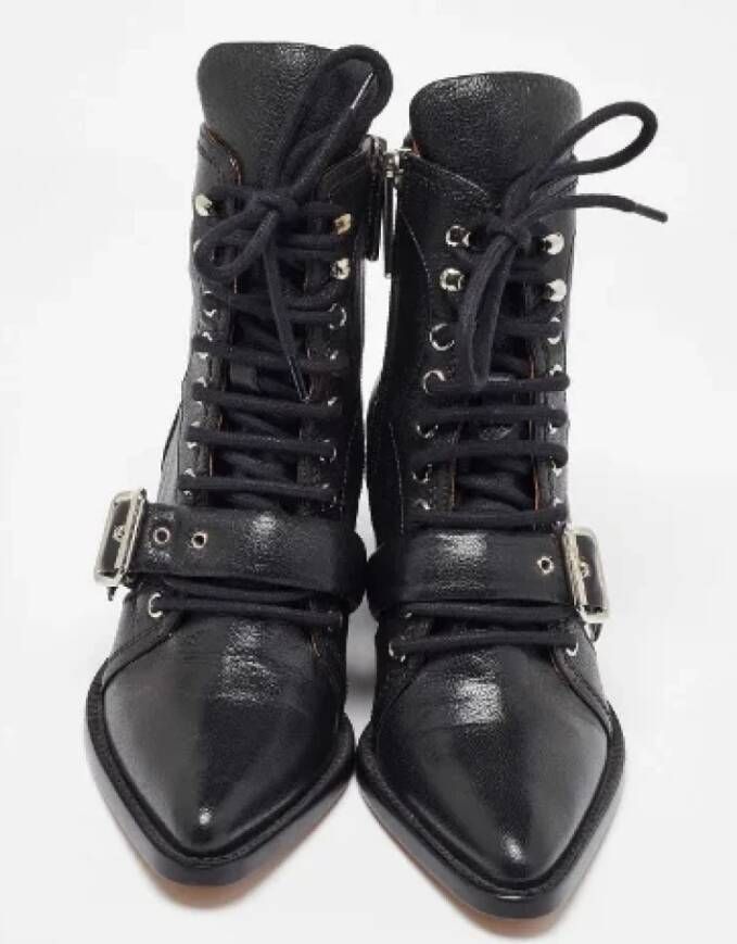 Chloé Pre-owned Leather boots Black Dames