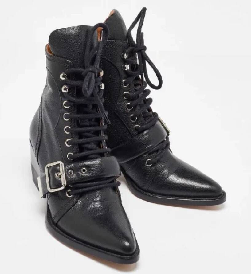 Chloé Pre-owned Leather boots Black Dames