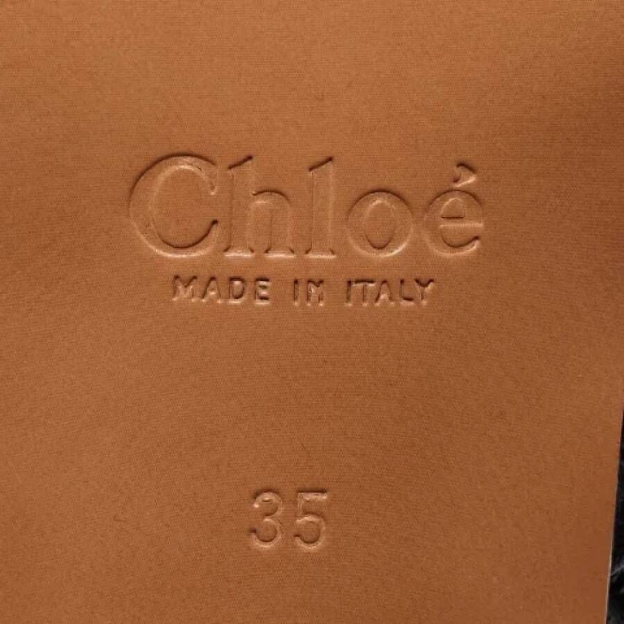 Chloé Pre-owned Leather boots Black Dames