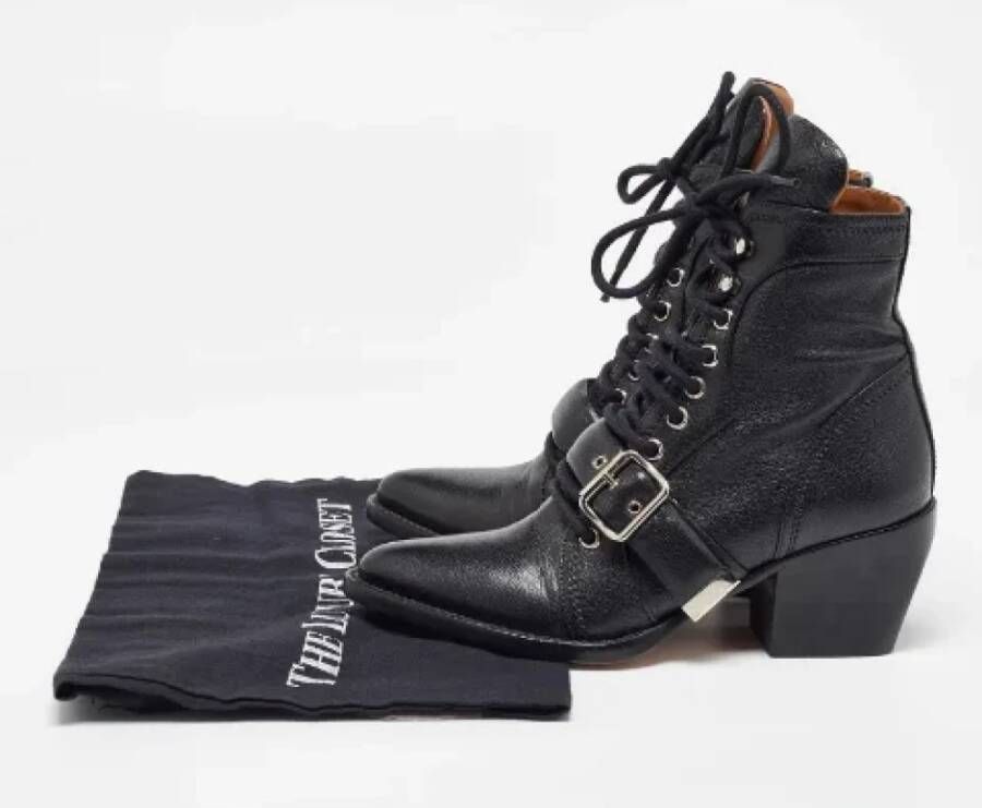 Chloé Pre-owned Leather boots Black Dames