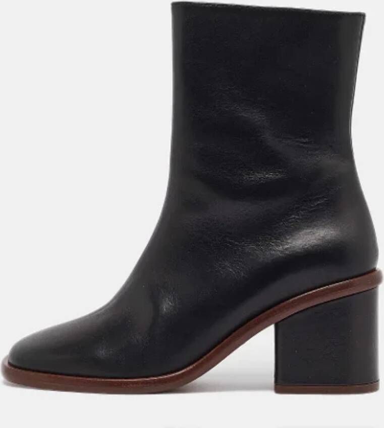 Chloé Pre-owned Leather boots Black Dames