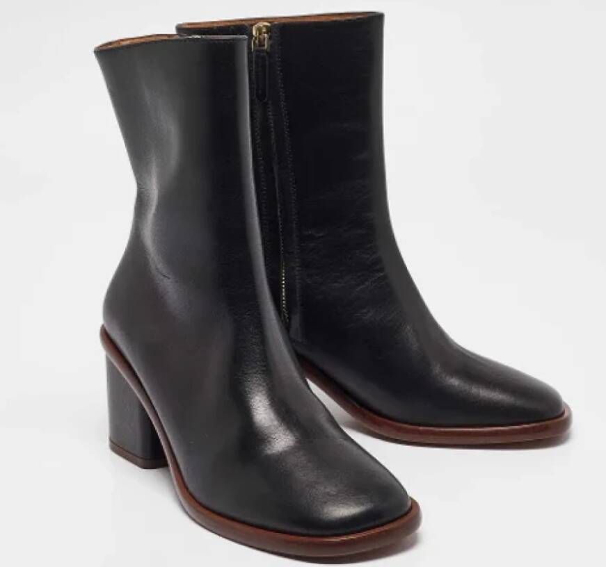 Chloé Pre-owned Leather boots Black Dames