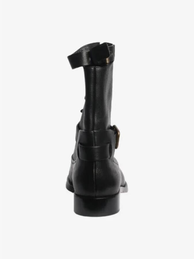 Chloé Pre-owned Leather boots Black Dames