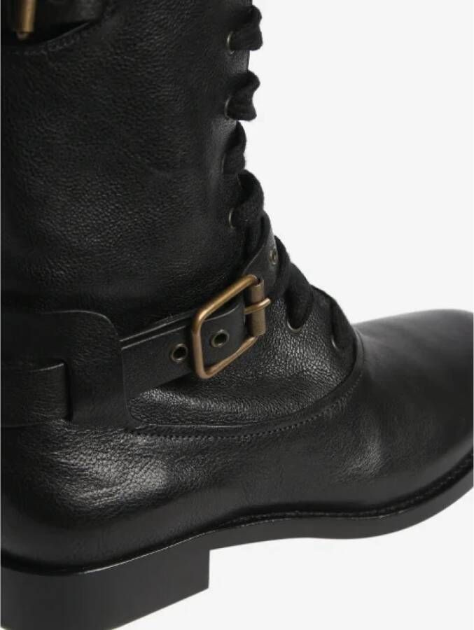 Chloé Pre-owned Leather boots Black Dames