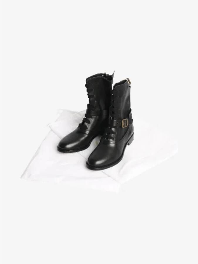 Chloé Pre-owned Leather boots Black Dames