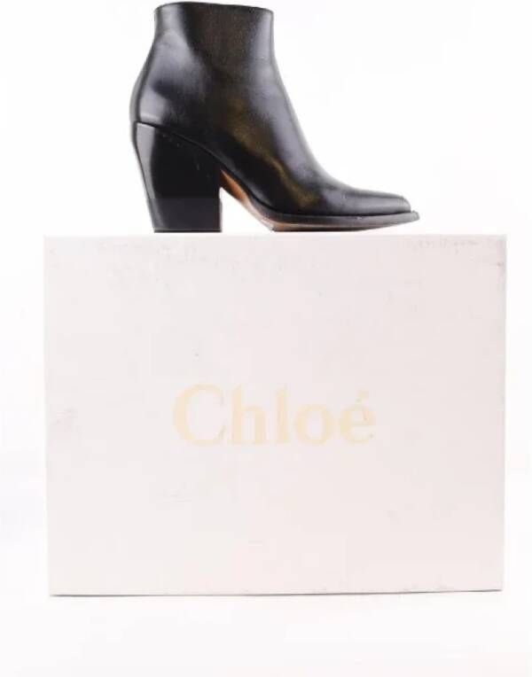 Chloé Pre-owned Leather boots Black Dames