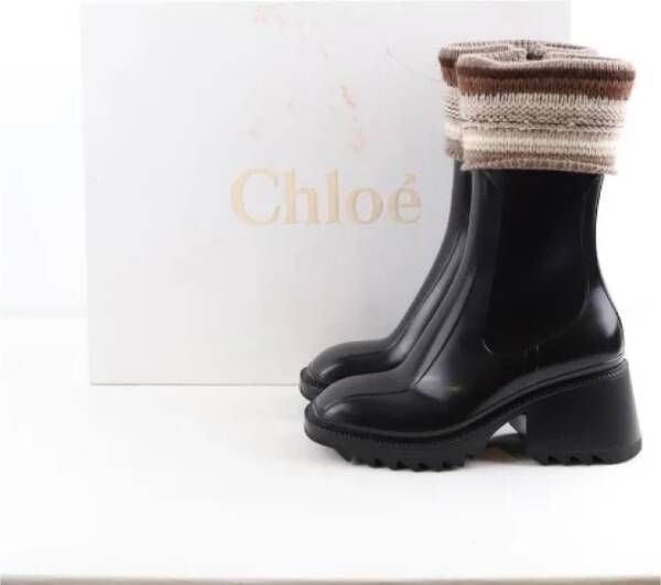 Chloé Pre-owned Leather boots Black Dames