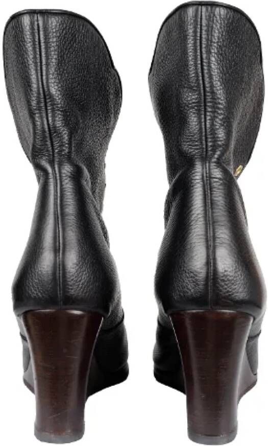 Chloé Pre-owned Leather boots Black Dames