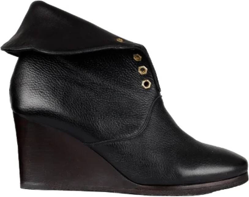 Chloé Pre-owned Leather boots Black Dames