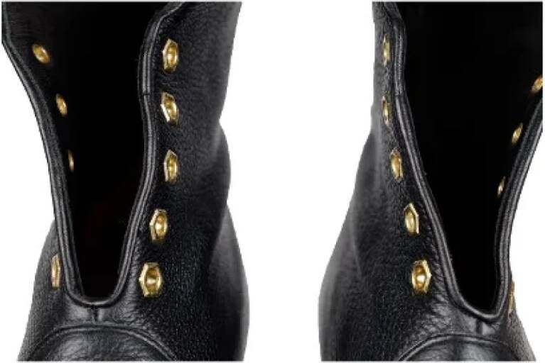 Chloé Pre-owned Leather boots Black Dames