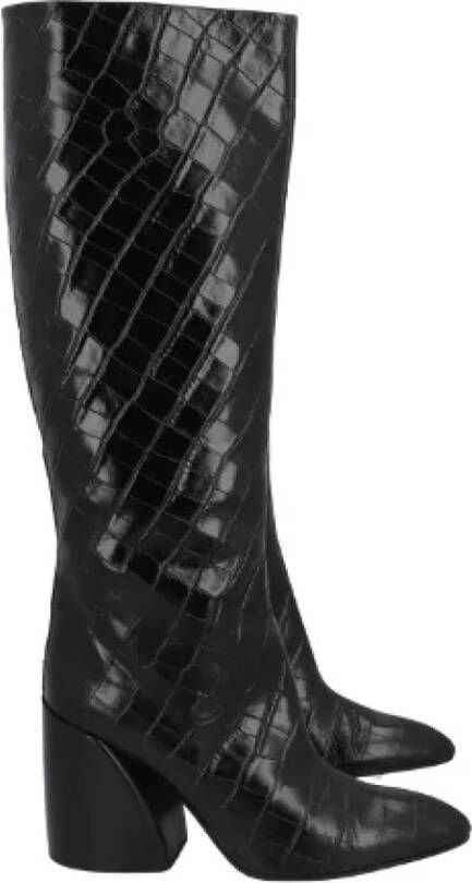 Chloé Pre-owned Leather boots Black Dames