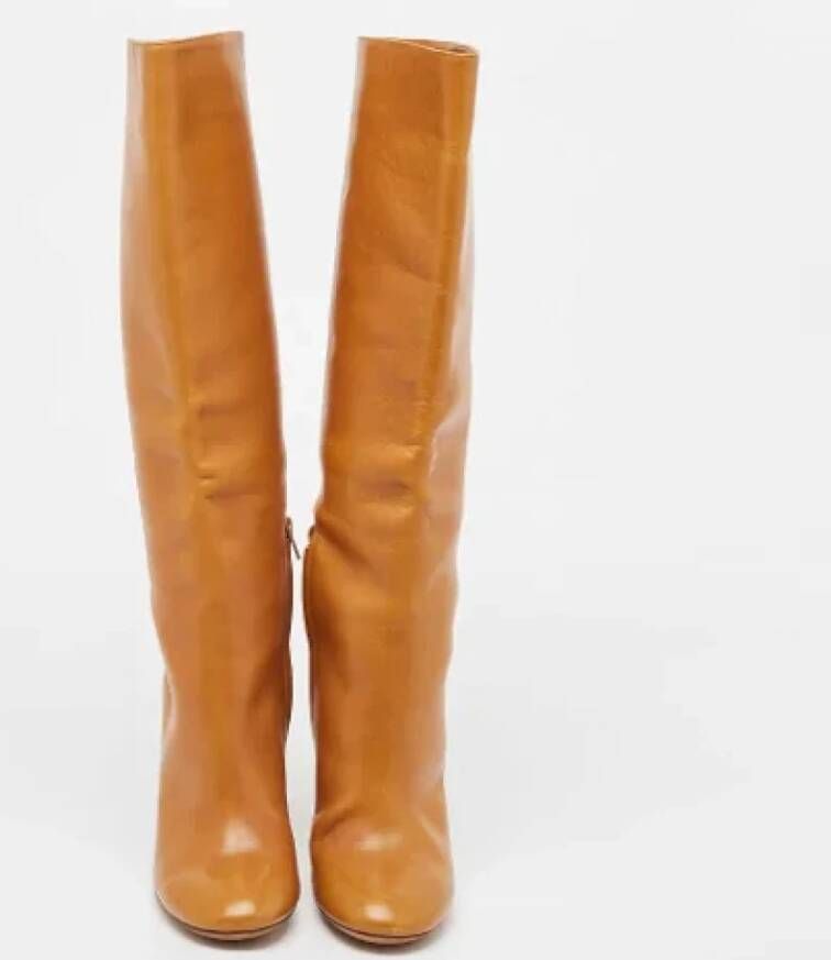 Chloé Pre-owned Leather boots Brown Dames