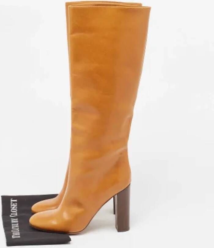 Chloé Pre-owned Leather boots Brown Dames