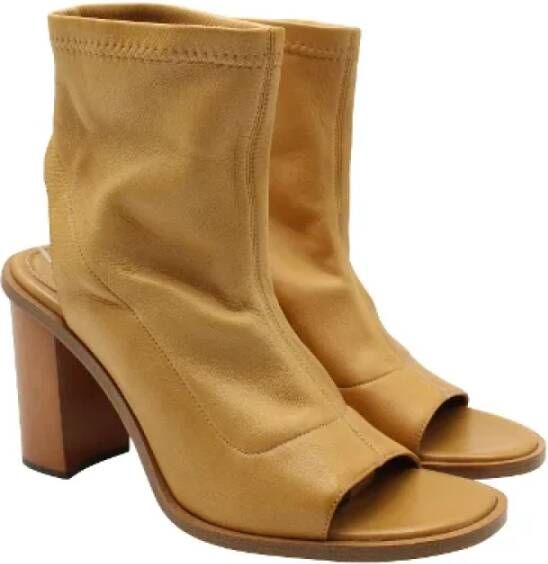 Chloé Pre-owned Leather boots Brown Dames