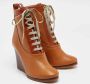 Chloé Pre-owned Leather boots Brown Dames - Thumbnail 4