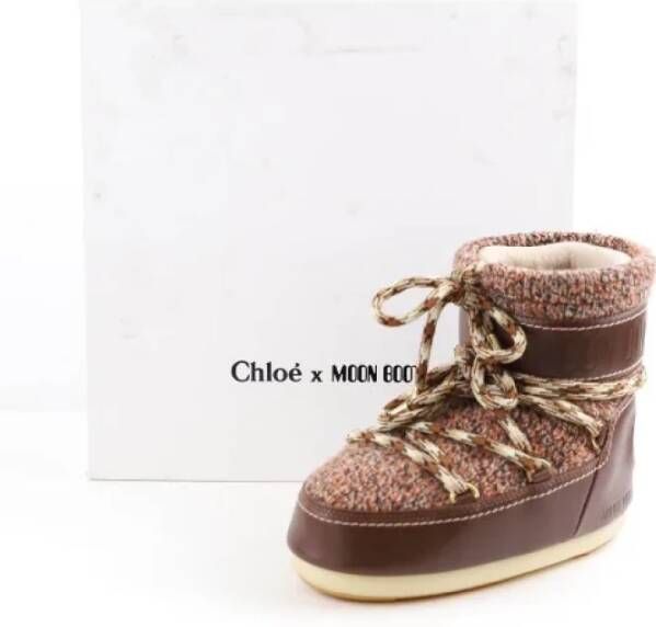 Chloé Pre-owned Leather boots Brown Dames