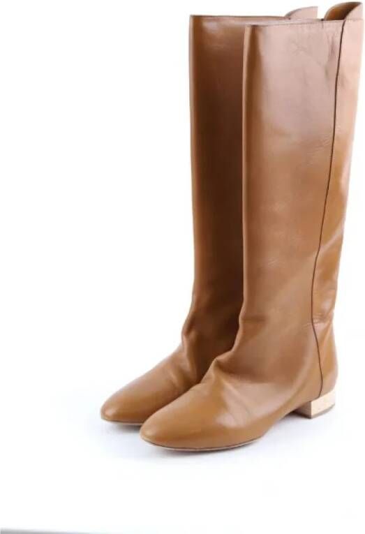 Chloé Pre-owned Leather boots Brown Dames