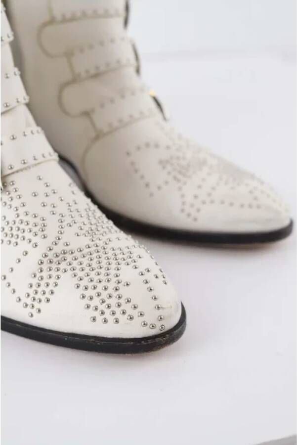 Chloé Pre-owned Leather boots White Dames