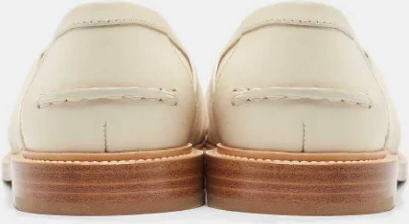 Chloé Pre-owned Leather flats Beige Dames