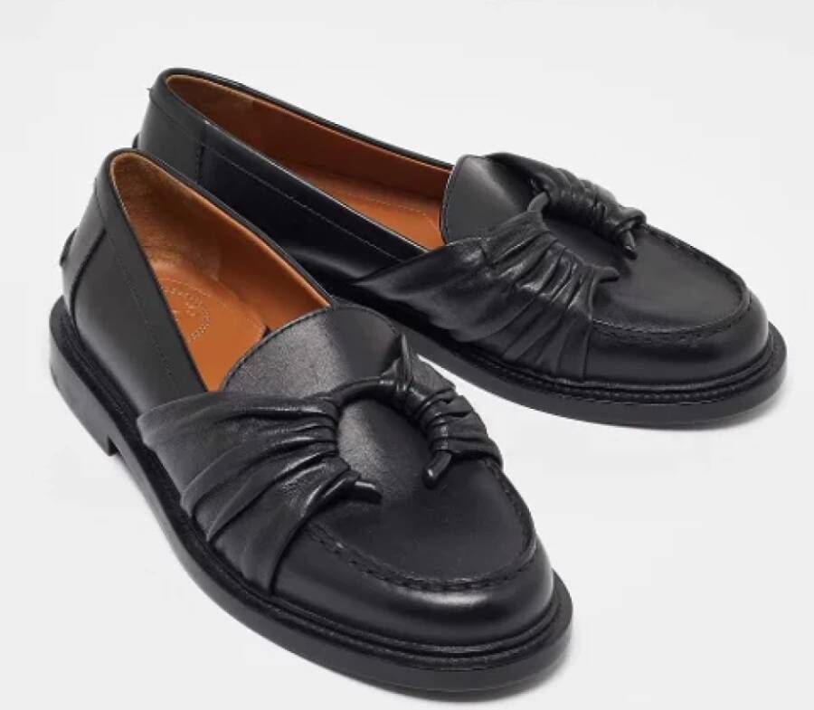 Chloé Pre-owned Leather flats Black Dames