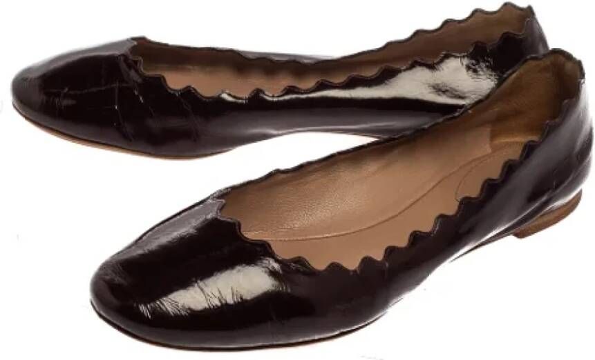 Chloé Pre-owned Leather flats Brown Dames