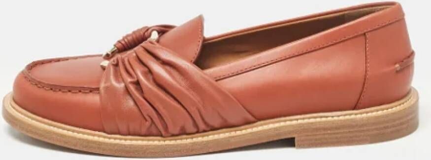 Chloé Pre-owned Leather flats Brown Dames