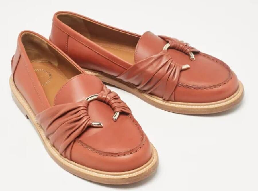 Chloé Pre-owned Leather flats Brown Dames