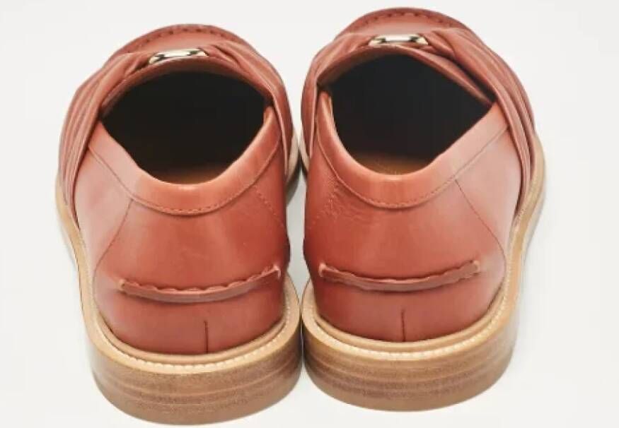 Chloé Pre-owned Leather flats Brown Dames