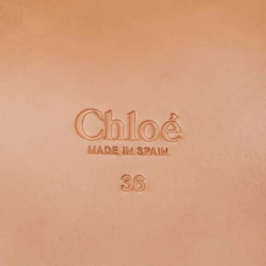 Chloé Pre-owned Leather flats Brown Dames