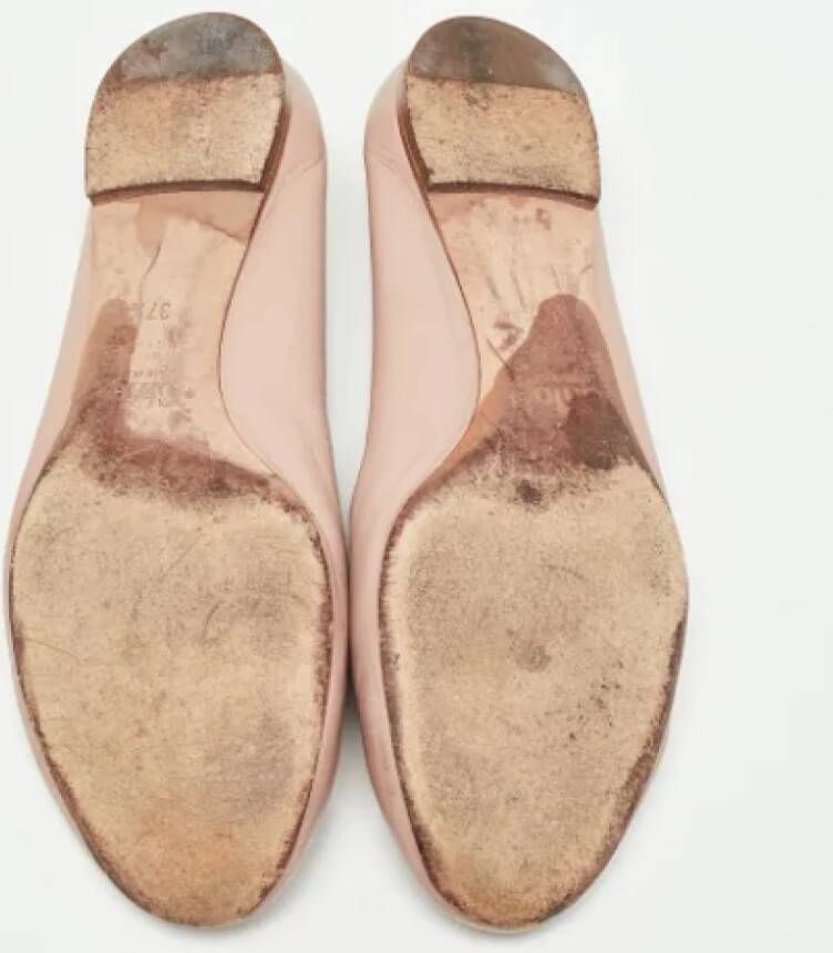 Chloé Pre-owned Leather flats Pink Dames