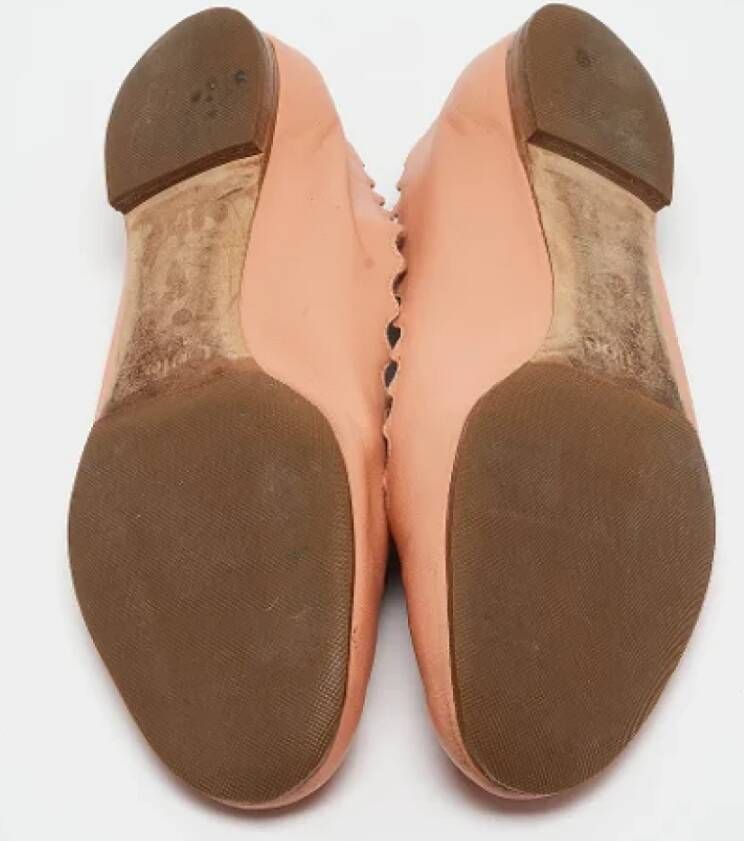 Chloé Pre-owned Leather flats Pink Dames