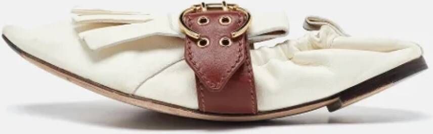 Chloé Pre-owned Leather flats White Dames