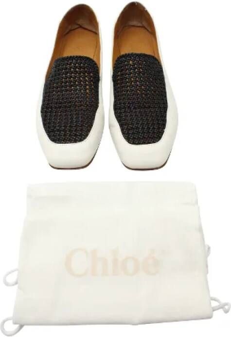 Chloé Pre-owned Leather flats White Dames