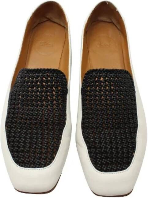 Chloé Pre-owned Leather flats White Dames