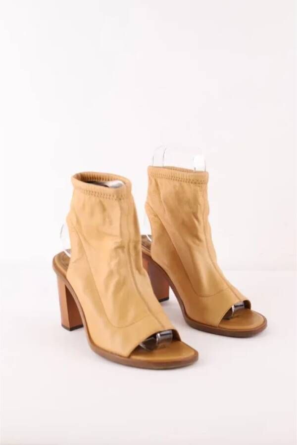 Chloé Pre-owned Leather heels Beige Dames