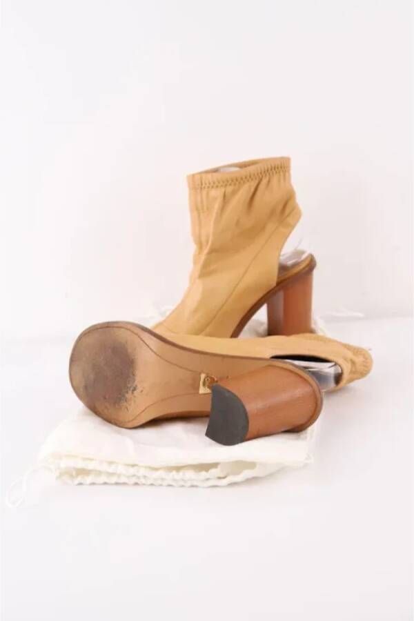 Chloé Pre-owned Leather heels Beige Dames