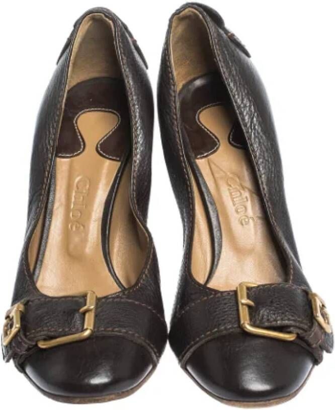 Chloé Pre-owned Leather heels Brown Dames